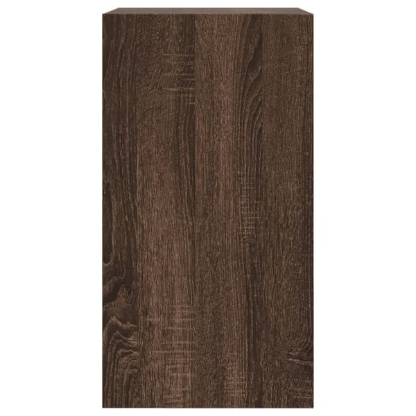 skoreol 60x34x63,5 cm konstrueret træ brun egetræsfarvet
