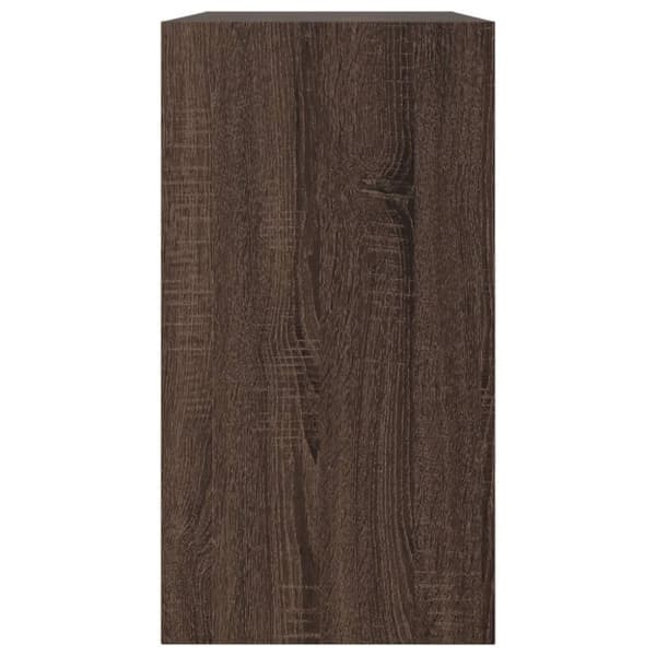 skoreol 80x34x63 cm konstrueret træ brun egetræsfarve