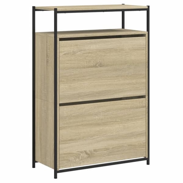 Skohylla sonoma-ek 75x34x112 cm konstruerat trä