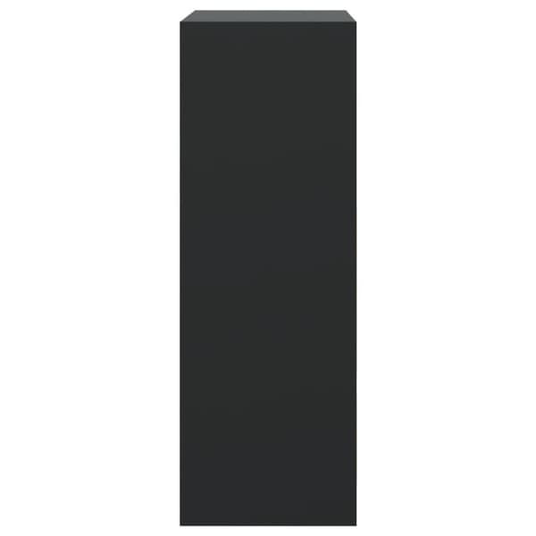 skoreol 60x34x96,5 cm konstrueret træ sort