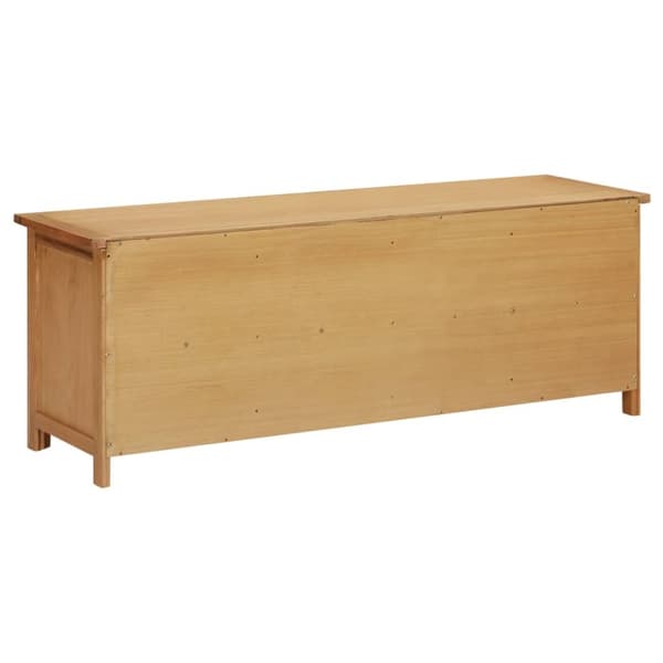 Skohylla 114x37x45 cm massiv ek