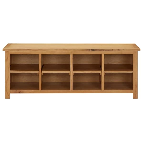 Skohylla 114x37x45 cm massiv ek