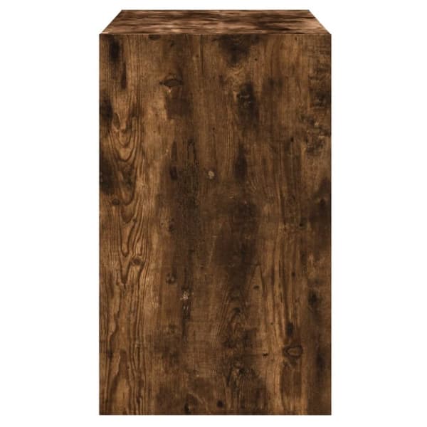 skoskab 80x42x69 cm konstrueret træ røget egetræsfarve