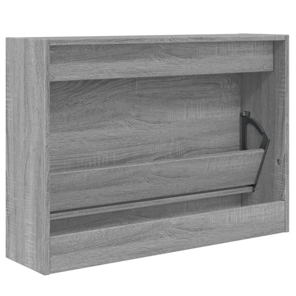 Kenkäkaappi harmaa Sonoma 80x21x57 cm tekninen puu