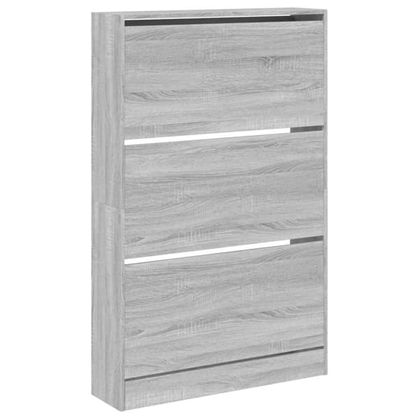 skoreol 80x21x125,5 cm konstrueret træ grå sonoma-eg