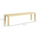 Pikkukuva 3 / 7: Rootz-pehmustetut penkit - Tila 3 hengelle - Enintään 330 kg - Mänty - Luonnollinen -175 x 33 x 45 cm