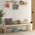 Pikkukuva 2 / 7: Rootz-pehmustetut penkit - Tila 3 hengelle - Enintään 330 kg - Mänty - Luonnollinen -175 x 33 x 45 cm