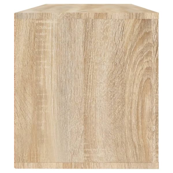 vidaXL Väggmonterat skoskåp somona-ek 100x35x38 cm konstruerat trä -  Skoställ & skohyllor