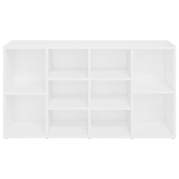 vidaXL skobænk 103x30x54,5 cm konstrueret træ hvid -  Skoopbevaring