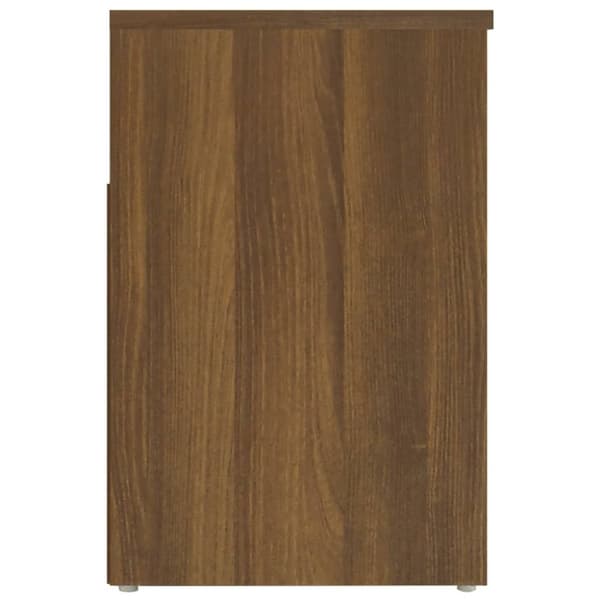 vidaXL skobænk 60x30x45 cm konstrueret træ brun egetræ -  Skoopbevaring