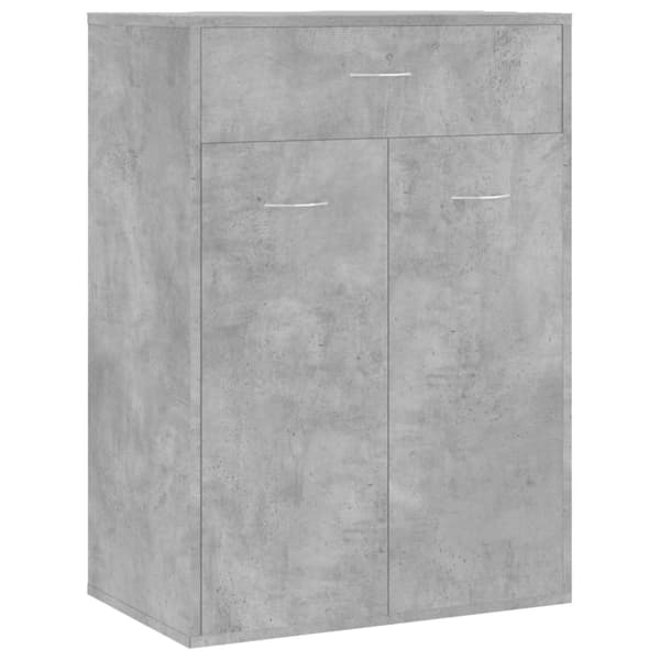 vidaXL Skoskåp betonggrå 60x35x84 cm konstruerat trä - Skoställ & skohyllor