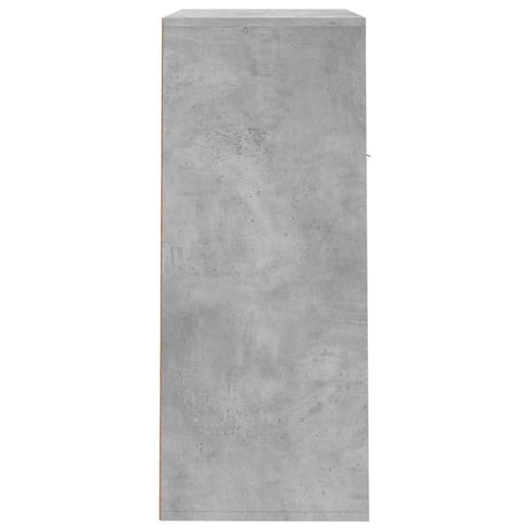 vidaXL Skoskåp betonggrå 60x35x84 cm konstruerat trä - Skoställ & skohyllor
