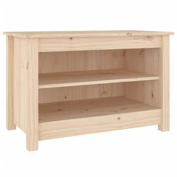 vidaXL skobænk 70x38x45,5 cm massivt fyrretræ -  Skoopbevaring