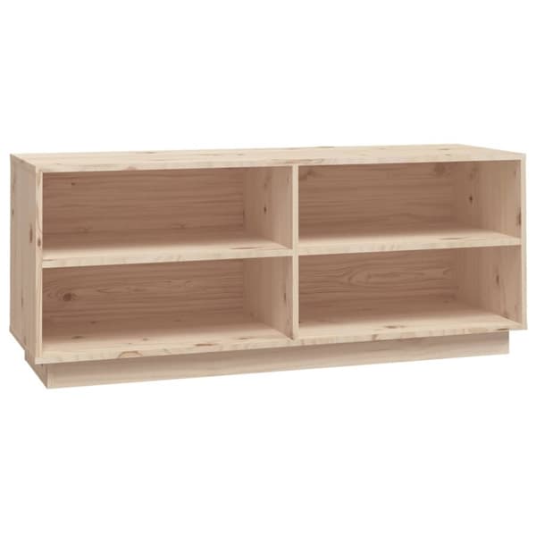 vidaXL skoreol 110x34x45 cm massivt fyrretræ -  Skoopbevaring