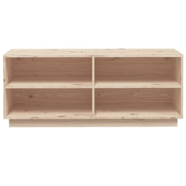 vidaXL skoreol 110x34x45 cm massivt fyrretræ -  Skoopbevaring