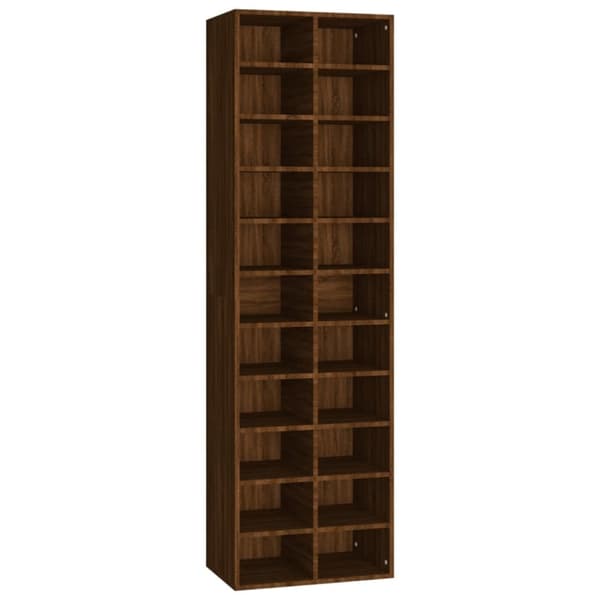 vidaXL skoreol 54x34x183 cm konstrueret træ brun egetræsfarve -  Skoopbevaring