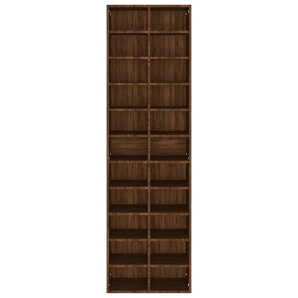 vidaXL skoreol 54x34x183 cm konstrueret træ brun egetræsfarve -  Skoopbevaring