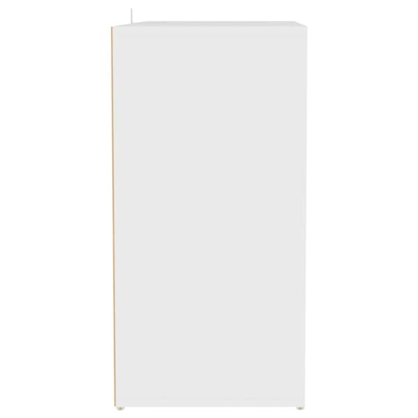 vidaXL Kenkäkaappi valkoinen 60x35x70 cm tekninen puu - Kenkähyllyt & -telineet