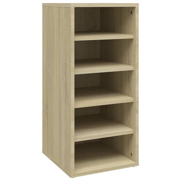 vidaXL skoreol 31,5x35x70 cm spånplade sonoma-eg -  Skoopbevaring