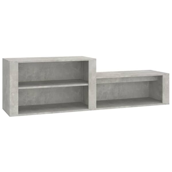 vidaXL skoreol 150x35x45 cm konstrueret træ betongrå -  Skoopbevaring
