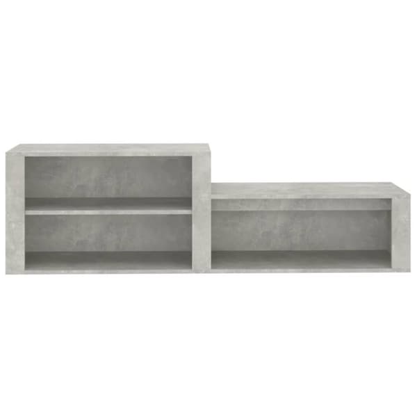 vidaXL skoreol 150x35x45 cm konstrueret træ betongrå -  Skoopbevaring