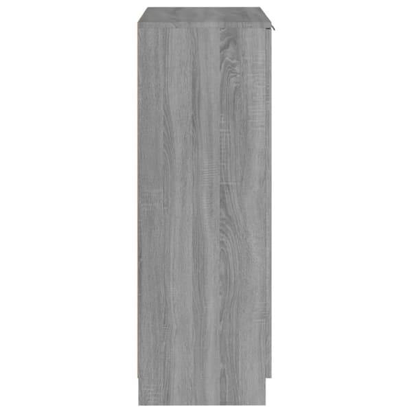 vidaXL skoskab 59x35x100 cm konstrueret træ grå sonoma-eg -  Skoopbevaring