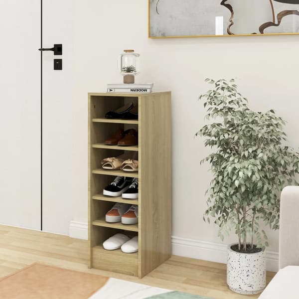 vidaXL Skoskåp sonoma-ek 31,5x35x90 cm konstruerat trä -  Skoställ & skohyllor