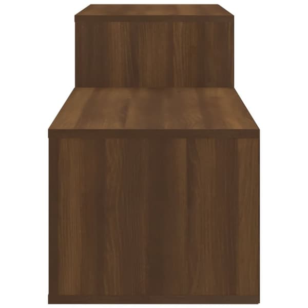 vidaXL skoskab 150x35x45 cm konstrueret træ brun egetræ -  Skoopbevaring