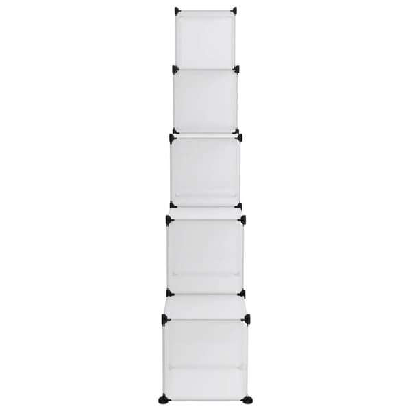 vidaXL kubeformede opbevaringskasser 15 stk. PP transparent -  Skoopbevaring