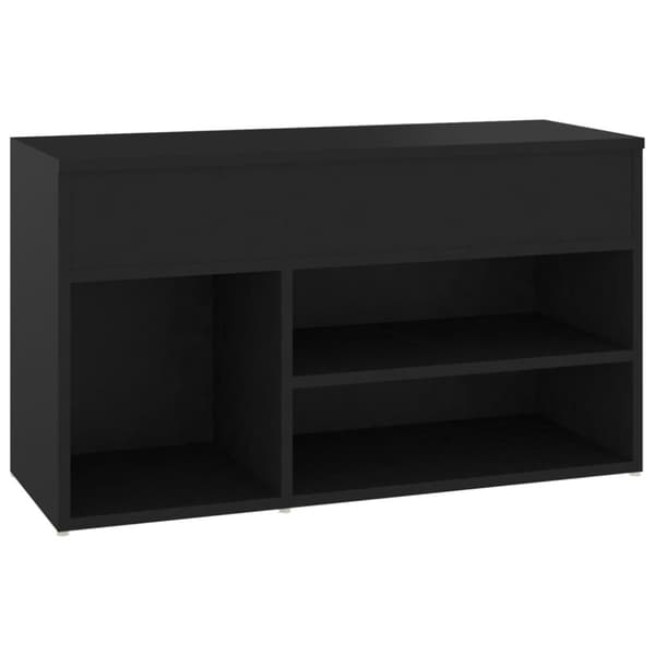 vidaXL skoreol 80x30x45 cm spånplade sort -  Skoopbevaring