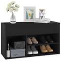 Miniatyrbillede 5 af 9: vidaXL skoreol 80x30x45 cm spånplade sort -  Skoopbevaring