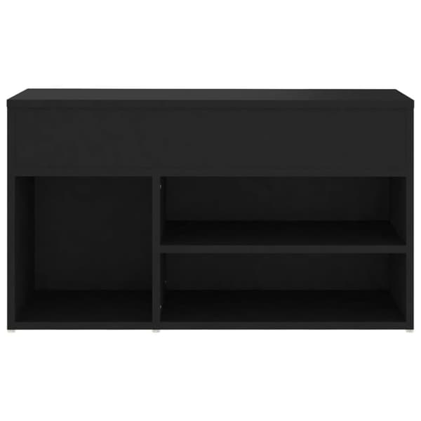 vidaXL skoreol 80x30x45 cm spånplade sort -  Skoopbevaring
