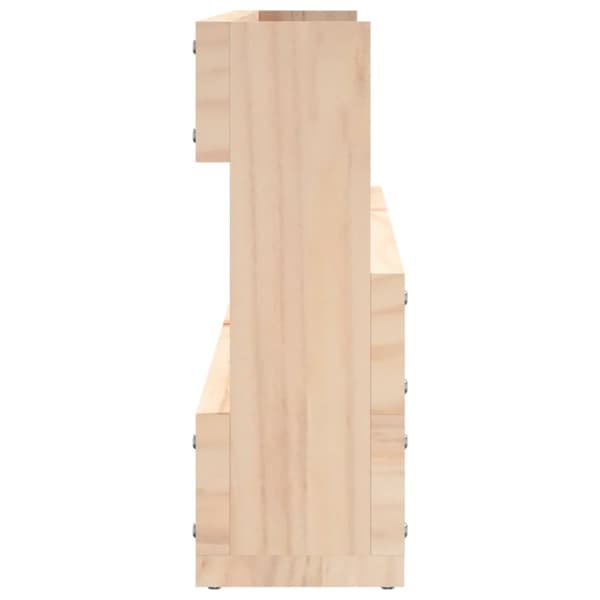 vidaXL væghængte skohylder 2 stk. 110x9x23 cm massivt fyrretræ -  Skoopbevaring