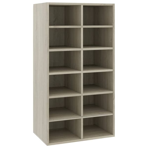 vidaXL skoreol 54x34x100,5 cm konstrueret træ sonoma-eg -  Skoopbevaring