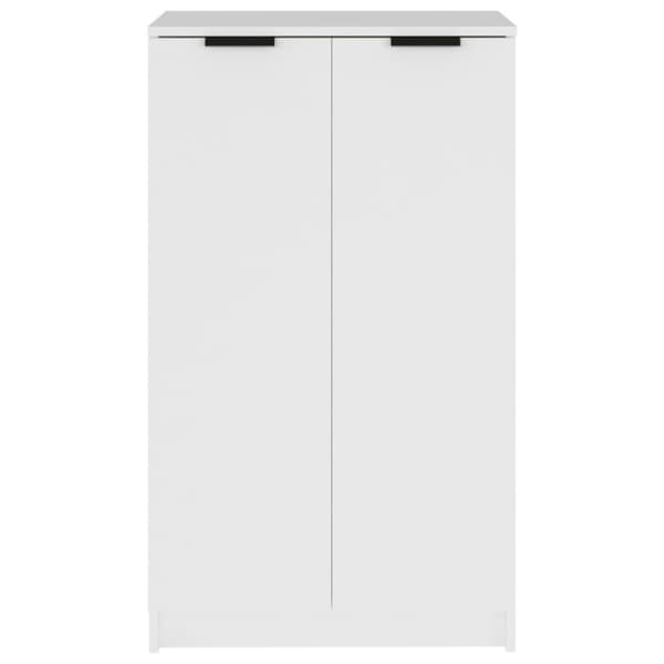 vidaXL Kenkäkaappi valkoinen 59x35x100 cm tekninen puu -  Kenkähyllyt & -telineet