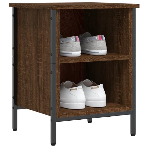 vidaXL skoreol 38x35x50 cm konstrueret træ brun egetræsfarve -  Skoopbevaring