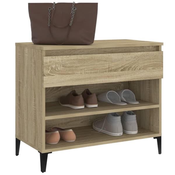 vidaXL skoreol 70x36x60 cm konstrueret træ sonoma-eg -  Skoopbevaring