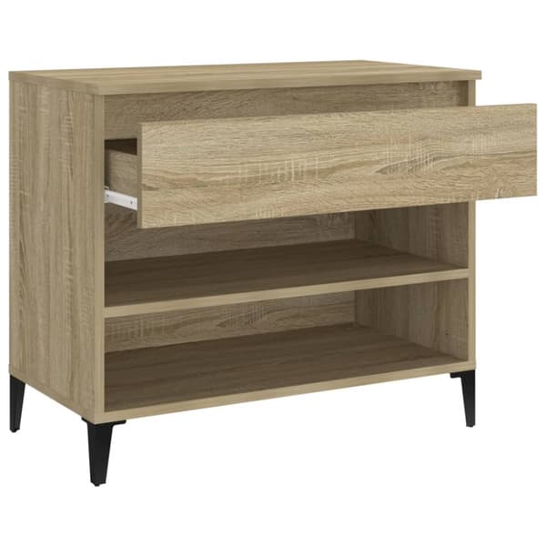 vidaXL skoreol 70x36x60 cm konstrueret træ sonoma-eg -  Skoopbevaring