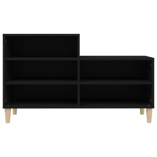 vidaXL Kenkäkaappi musta 102x36x60 cm tekninen puu -  Kenkähyllyt & -telineet