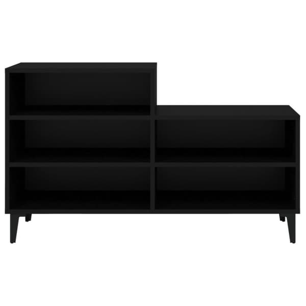 vidaXL skoreol 102x36x60 cm konstrueret træ sort -  Skoopbevaring