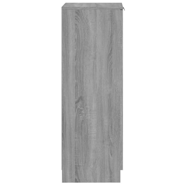 vidaXL skoskab 30x35x100 cm konstrueret træ grå sonoma-eg -  Skoopbevaring