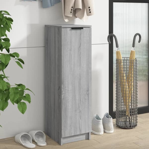 vidaXL skoskab 30x35x100 cm konstrueret træ grå sonoma-eg -  Skoopbevaring