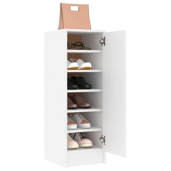 vidaXL Skoskåp vit 32x35x92 cm konstruerat trä -  Skoställ & skohyllor