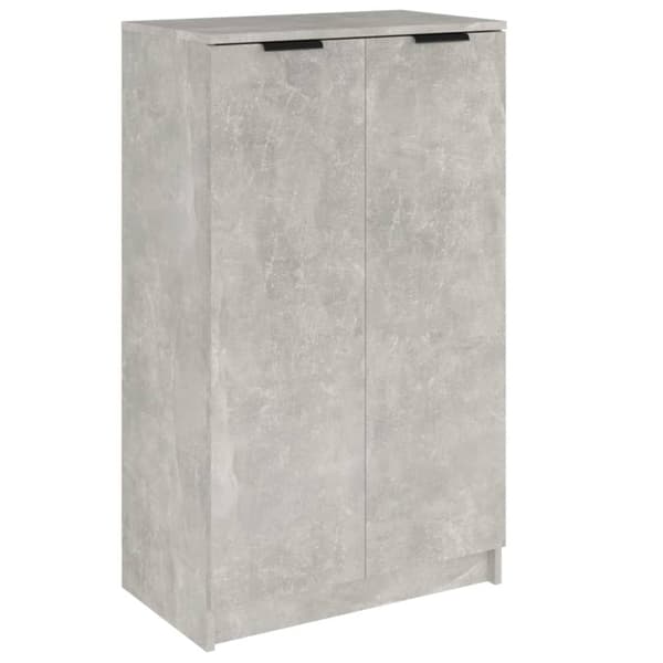 vidaXL skoskab 59x35x100 cm konstrueret træ betongrå -  Skoopbevaring