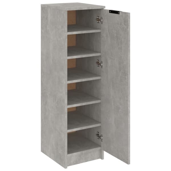 vidaXL skoskab 30x35x100 cm konstrueret træ betongrå -  Skoopbevaring