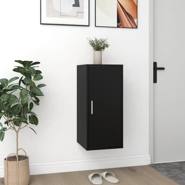 vidaXL skoskabe 2 stk. 32x35x70 cm konstrueret træ sort - Skoopbevaring
