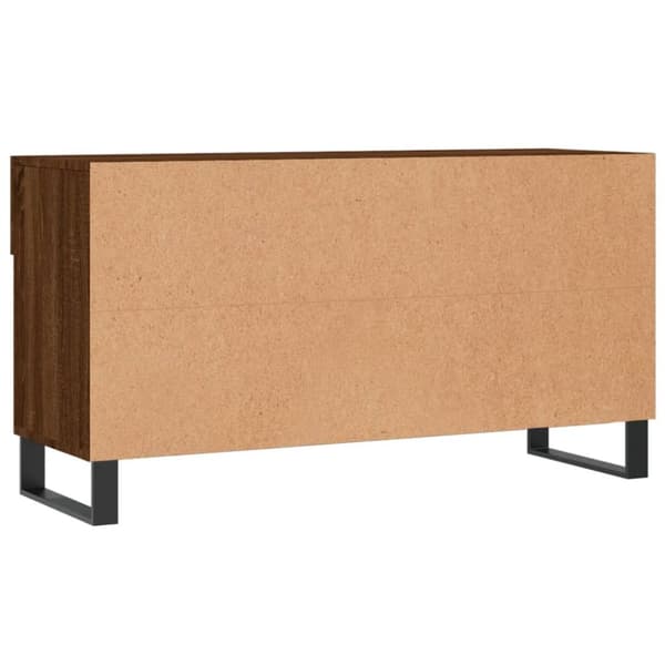 vidaXL skobænk 102x35x55 cm konstrueret træ brun egetræsfarve -  Skoopbevaring