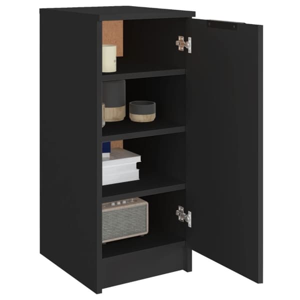 vidaXL skoskab 30x35x70 cm konstrueret træ sort - Skoopbevaring