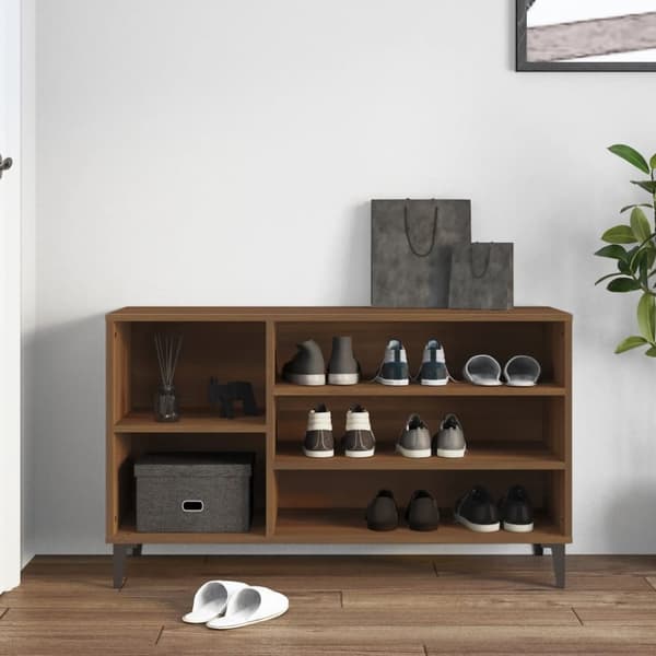 vidaXL Skoskåp brun ek 102x36x60 cm konstruerat trä -  Skoställ & skohyllor
