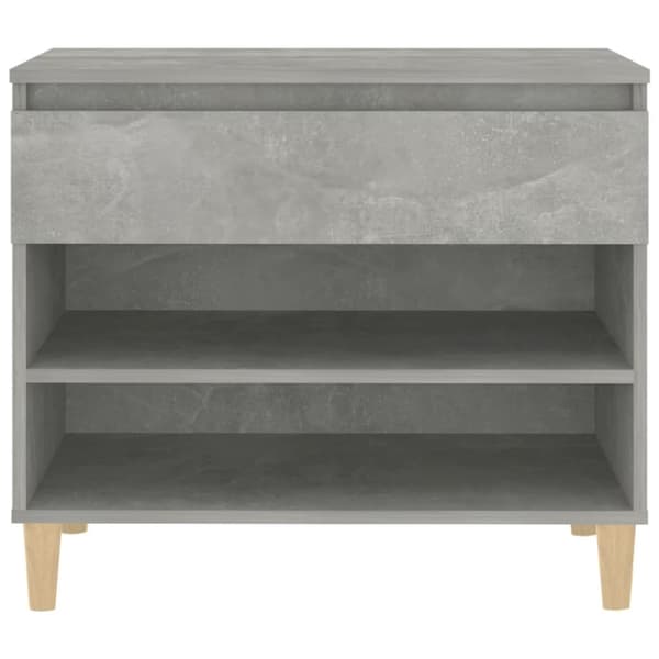 vidaXL skoreol 70x36x60 cm konstrueret træ betongrå -  Skoopbevaring